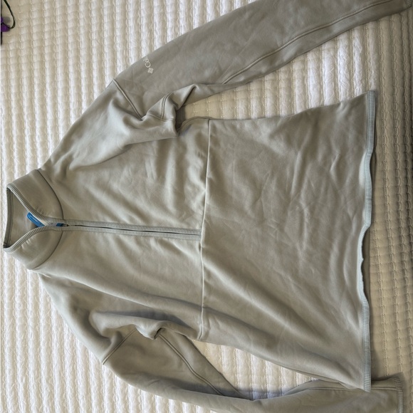 Columbia Women’s Light Gray Zip-Up Sweater NWT - Picture 1 of 2